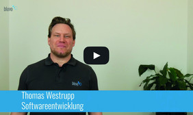 Thomas Westrupp erläutert die Vorteile der bluvo-Erweiterungen für die Swyx.